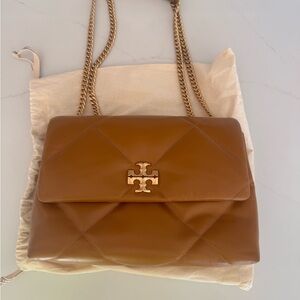 Tory Burch Kira Diamond Quilted Leather Convertible Shoulder Bag * larger size *
